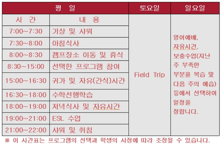 CampPage 미국 조기유학 홈스테이 여름캠프 영어캠프 겨울캠프 방학 ...